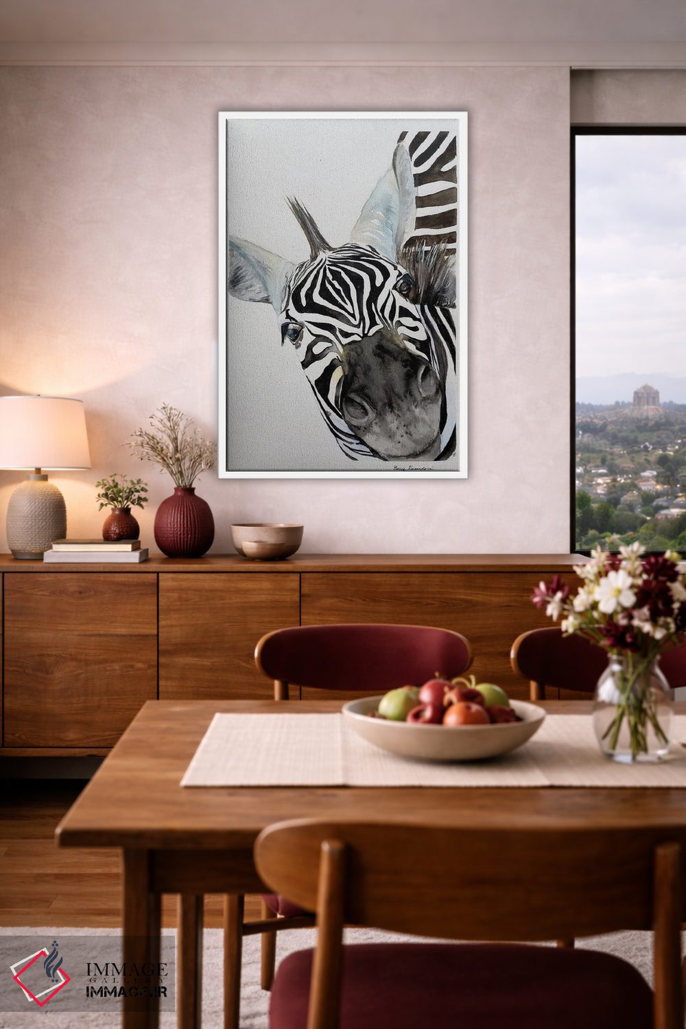 تابلو دکوراتیو بینی گورخر اثر لوسیا کازاردووا - D4W