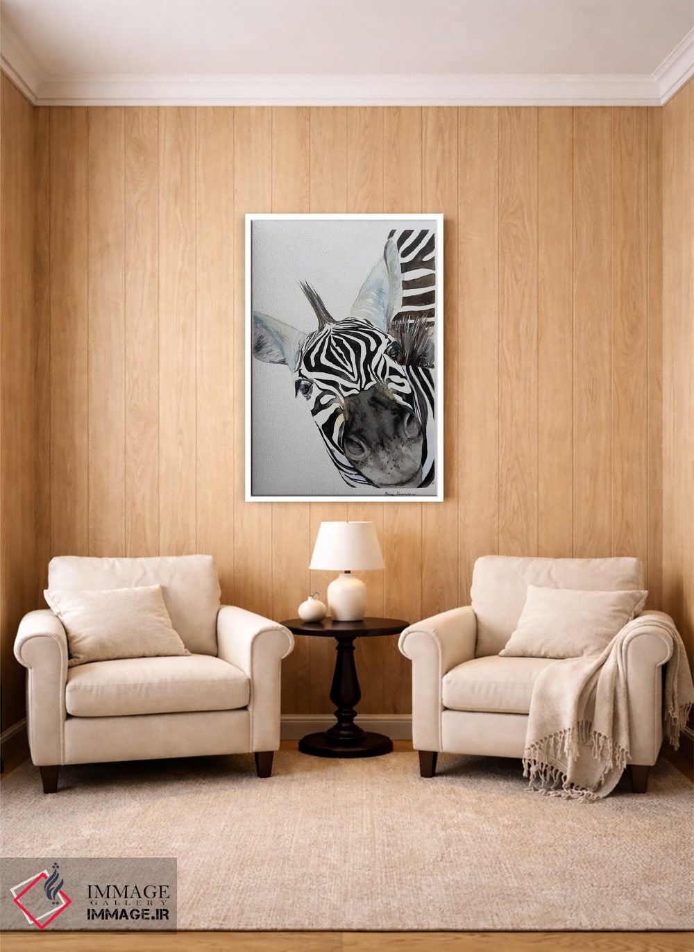 تابلو دکوراتیو بینی گورخر اثر لوسیا کازاردووا - D3W