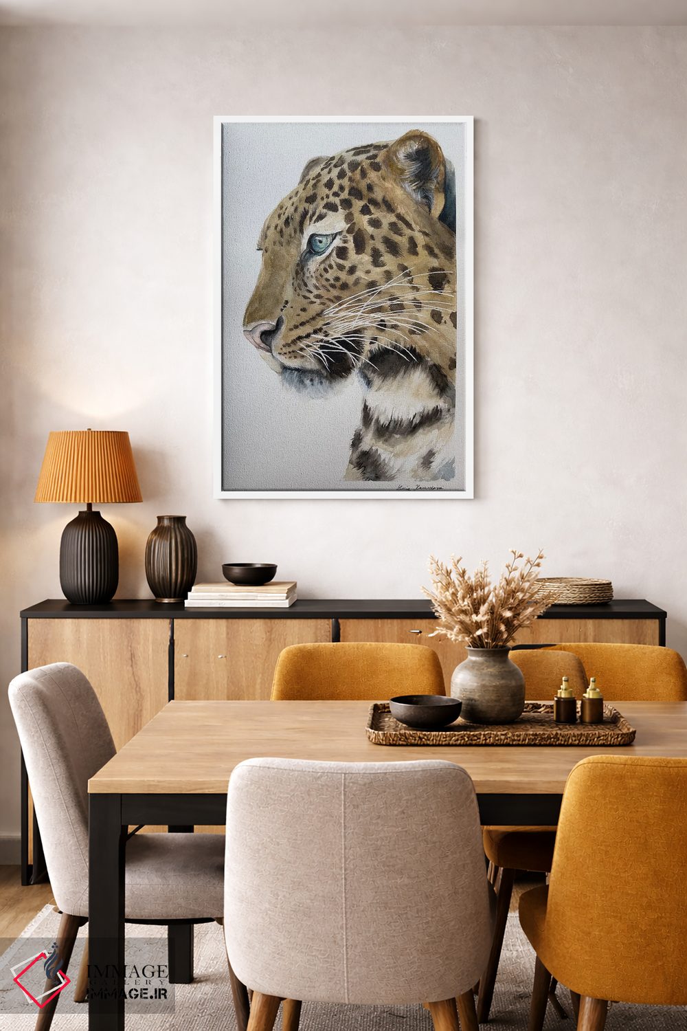 تابلو دکوراتیو پلنگ اثر لوسیا کازاردووا - D5W