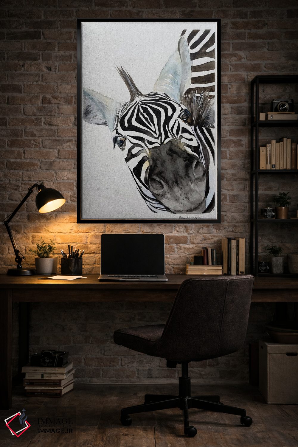 تابلو دکوراتیو بینی گورخر اثر لوسیا کازاردووا - D6B