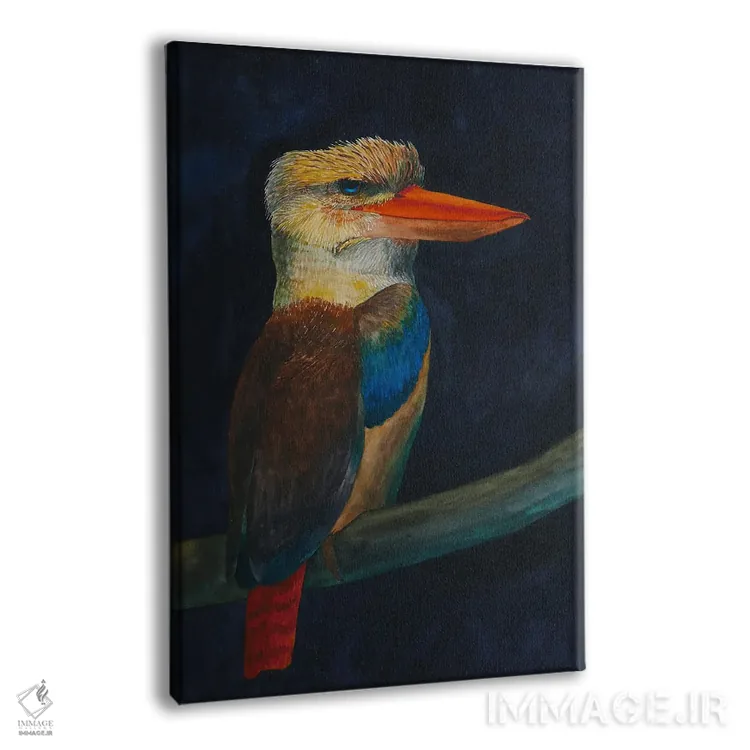 تابلو دکوراتیو کوکابورا اثر کارینا دانیلچوک - نمای پرسپکتیو محصول