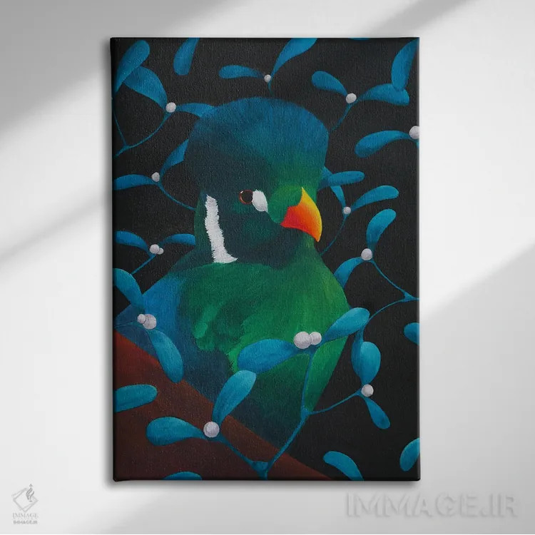 تابلو دکوراتیو مرواریدها اثر کارینا دانیلچوک - نمای روبهرو روی دیوار