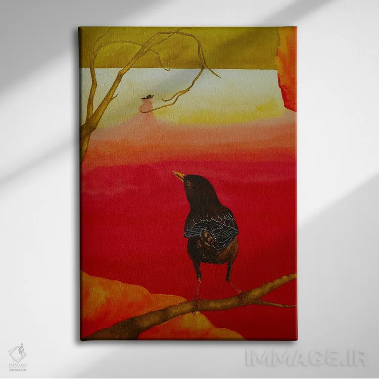 تابلو دکوراتیو دریای سرخ اثر کارینا دانیلچوک - نمای روبهرو روی دیوار