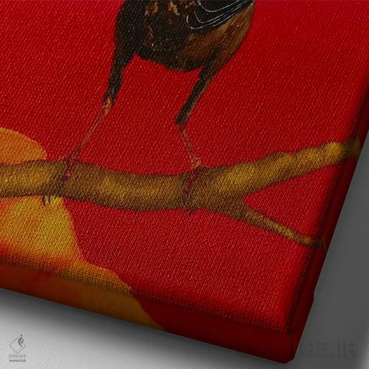 تابلو دکوراتیو دریای سرخ اثر کارینا دانیلچوک - نمای نزدیک بافت بوم