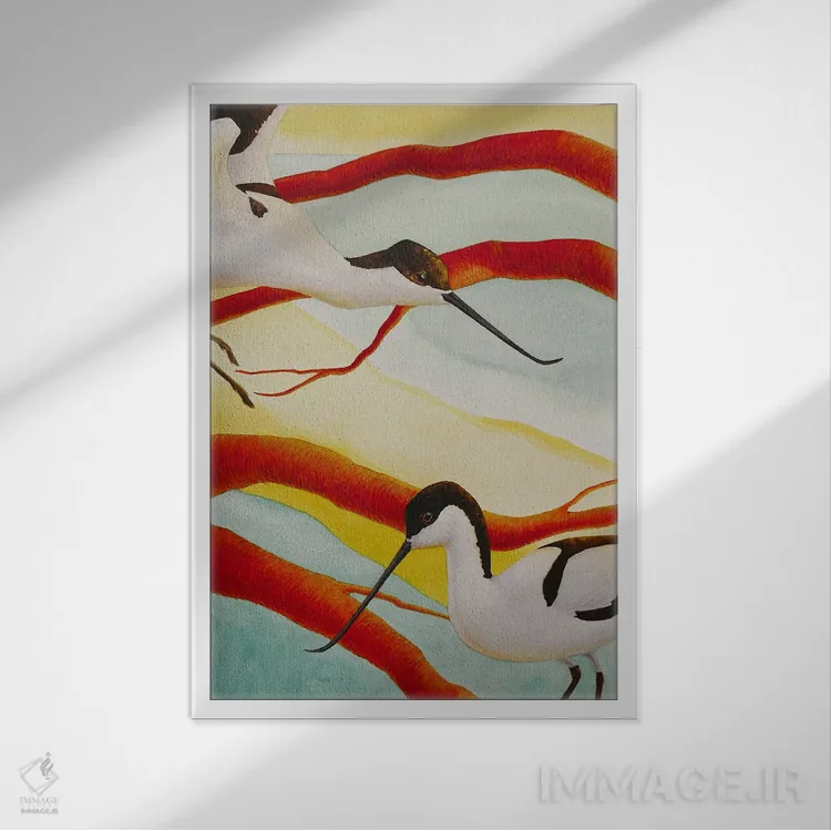 تابلو دکوراتیو پیت اووست اثر کارینا دانیلچوک - نمای قابدار سفید