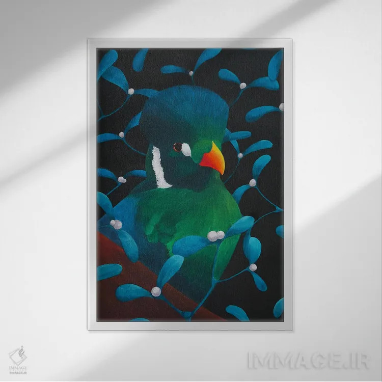 تابلو دکوراتیو مرواریدها اثر کارینا دانیلچوک - نمای قابدار سفید