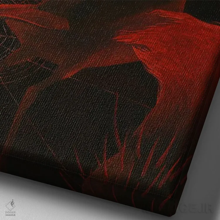 تابلو دکوراتیو هسته ای اثر کارینا دانیلچوک - نمای نزدیک بافت بوم