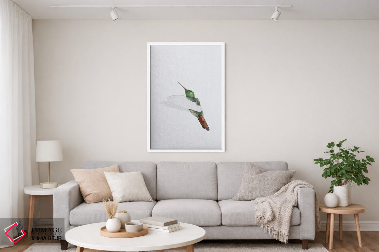 تابلو مینیمال پرواز مرغ مگس خوار اثر کارینا دانیلچوک - D3W