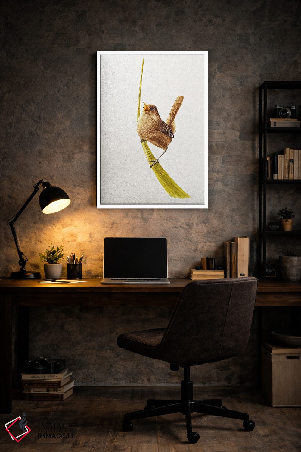 تابلو دکوراتیو فنچ پر سر و صدا اثر کارینا دانیلچوک - D6W