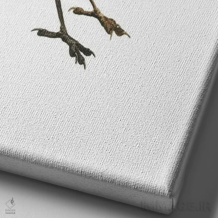 تابلو دکوراتیو سپتامبر سرد اثر کارینا دانیلچوک - نمای نزدیک بافت بوم