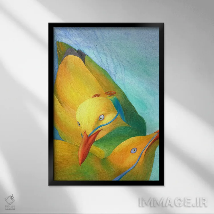 تابلو دکوراتیو یک حادثه اثر کارینا دانیلچوک - نمای قابدار مشکی