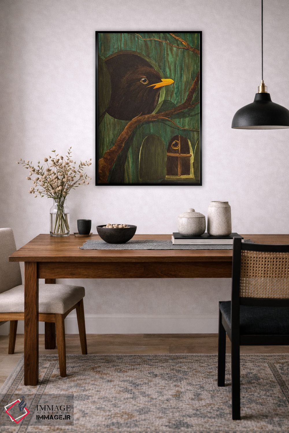 تابلو دکوراتیو خانه درختی با توکاها اثر کارینا دانیلچوک - D4B