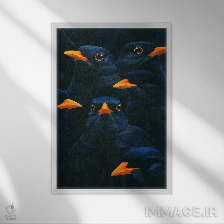 تابلو دکوراتیو توکاها و ارواح اثر کارینا دانیلچوک - نمای قابدار سفید