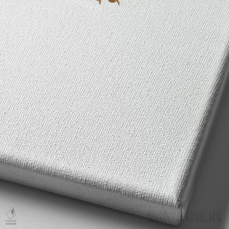 تابلو دکوراتیو فنچ کوچک اوراسیایی اثر کارینا دانیلچوک - نمای نزدیک بافت بوم