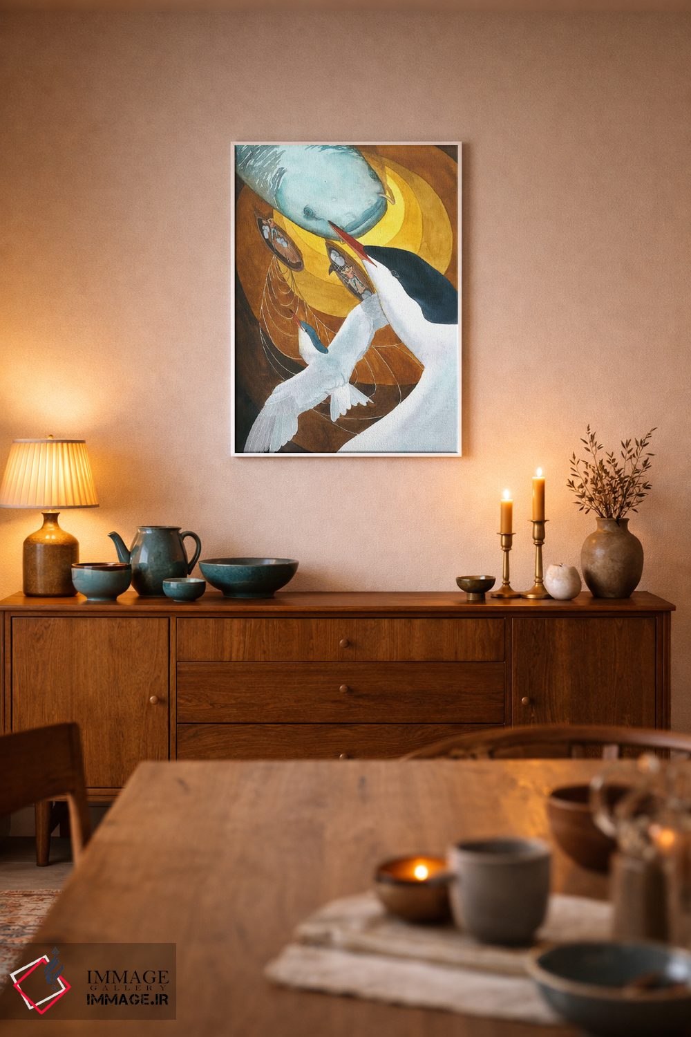 تابلو دکوراتیو سینه بند سکاها اثر کارینا دانیلچوک - D4W