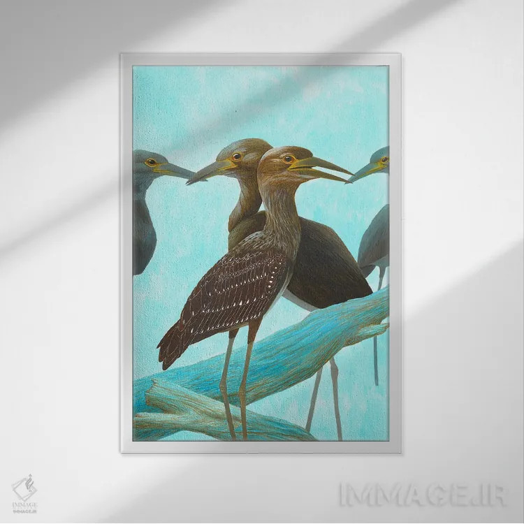 تابلو دکوراتیو هوشیاری اثر کارینا دانیلچوک - نمای قابدار سفید