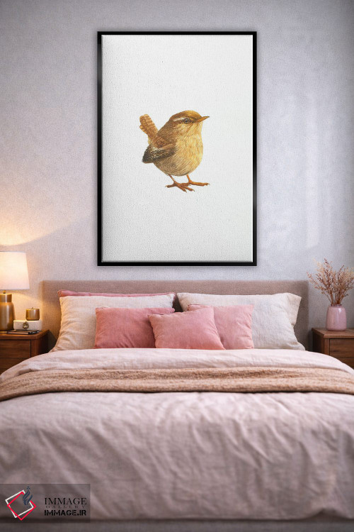 تابلو دکوراتیو فنچ کوچک اوراسیایی اثر کارینا دانیلچوک - D3B