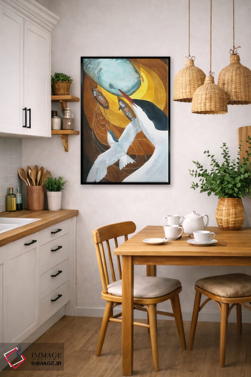 تابلو دکوراتیو سینه بند سکاها اثر کارینا دانیلچوک - D6B