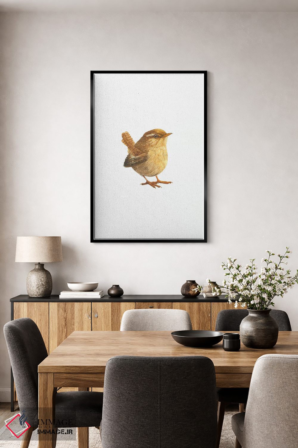 تابلو دکوراتیو فنچ کوچک اوراسیایی اثر کارینا دانیلچوک - D5B