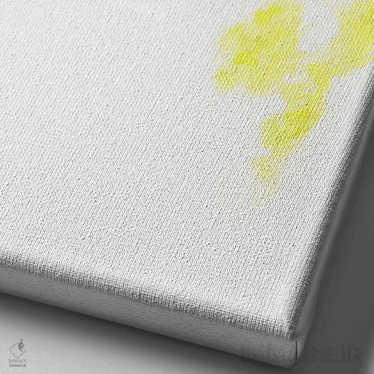 تابلو دکوراتیو فنچ آبی اثر کارینا دانیلچوک - نمای نزدیک بافت بوم