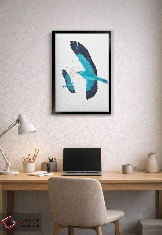 تابلو دکوراتیو دو غلت زن اروپایی در دیدار اثر کارینا دانیلچوک - D3B