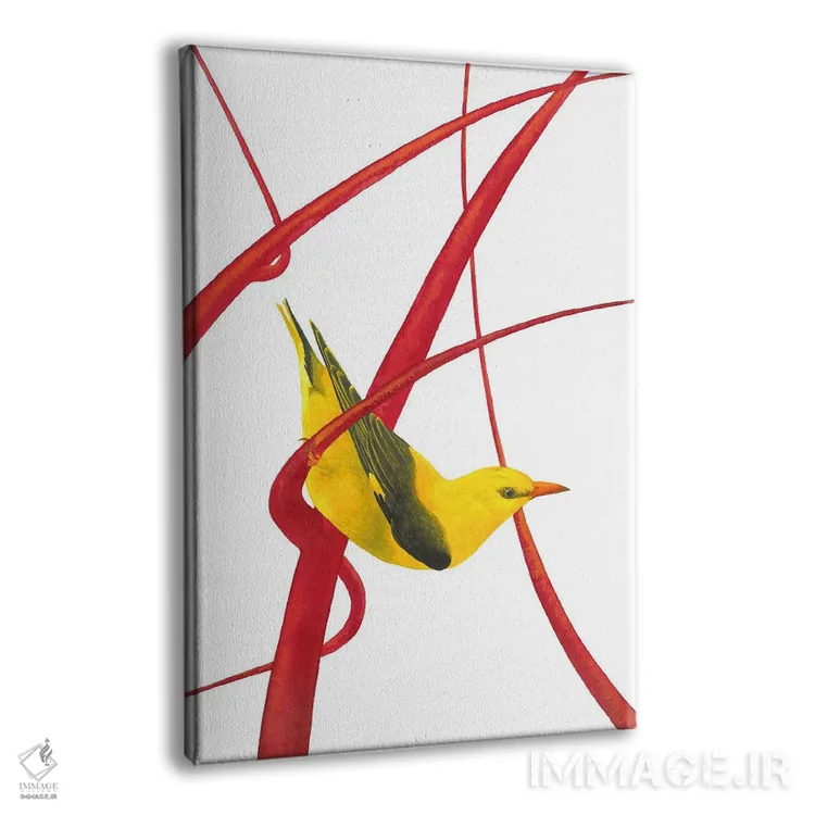 تابلو دکوراتیو بلبل طلایی I اثر کارینا دانیلچوک - نمای پرسپکتیو محصول