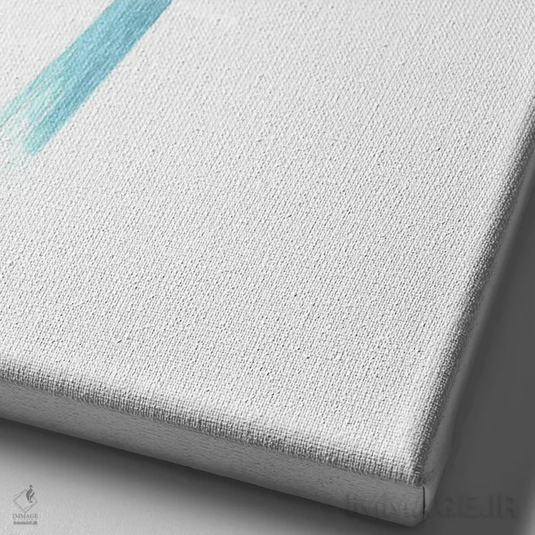 تابلو دکوراتیو فنچ اوراسیایی با گل پلاستیکی اثر کارینا دانیلچوک - نمای نزدیک بافت بوم