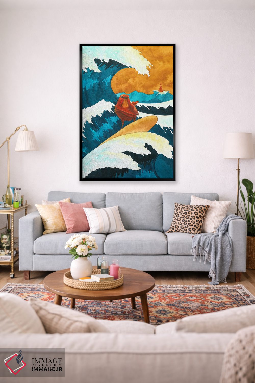 تابلو دکوراتیو پرنده شجاع اثر کارینا دانیلچوک - D2B