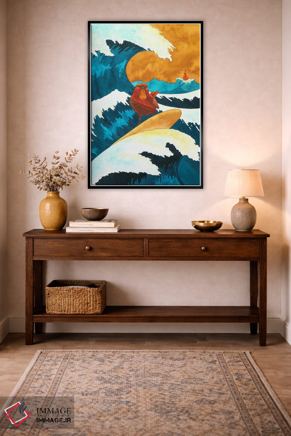 تابلو دکوراتیو پرنده شجاع اثر کارینا دانیلچوک - D4B