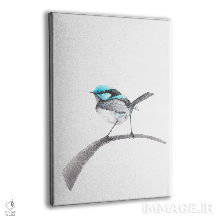 تابلو دکوراتیو پرنده الهام گرفته اثر کارینا دانیلچوک - نمای پرسپکتیو محصول