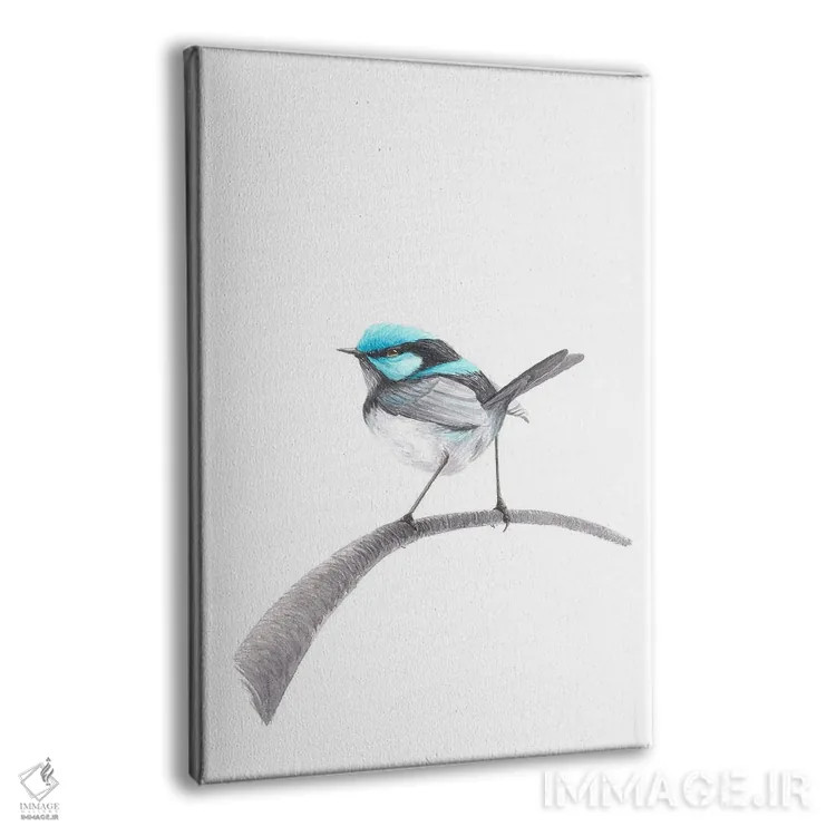 تابلو دکوراتیو پرنده الهام گرفته اثر کارینا دانیلچوک - نمای پرسپکتیو محصول