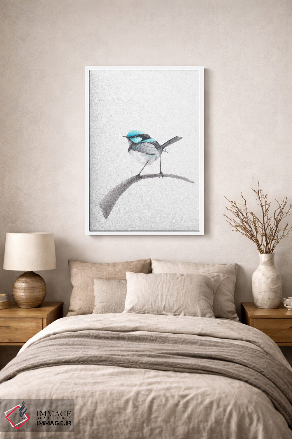 تابلو دکوراتیو پرنده الهام گرفته اثر کارینا دانیلچوک - D1W