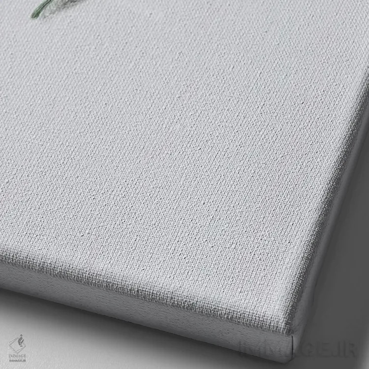 تابلو مینیمال مرغ مگس خوار در پرواز اثر کارینا دانیلچوک - نمای نزدیک بافت بوم