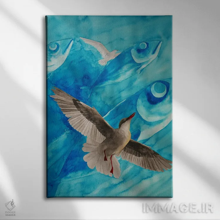 تابلو دکوراتیو رویاهای استرن اثر کارینا دانیلچوک - نمای روبهرو روی دیوار