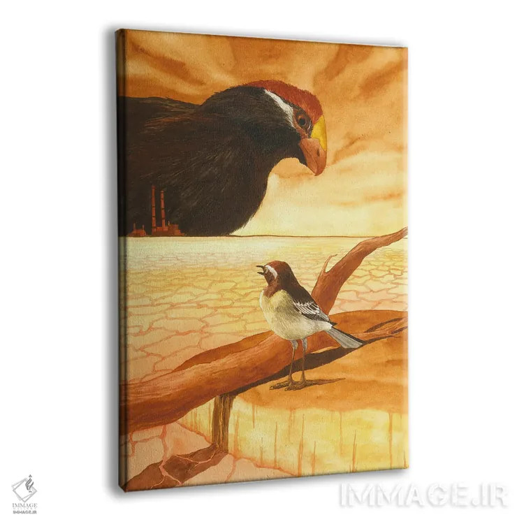 تابلو دکوراتیو نسل کشی زیست محیطی نوا کاخوکا اثر کارینا دانیلچوک - نمای پرسپکتیو محصول