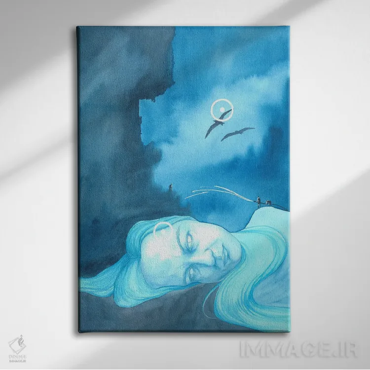 تابلو دکوراتیو قوی بودن اثر کارینا دانیلچوک - نمای روبهرو روی دیوار