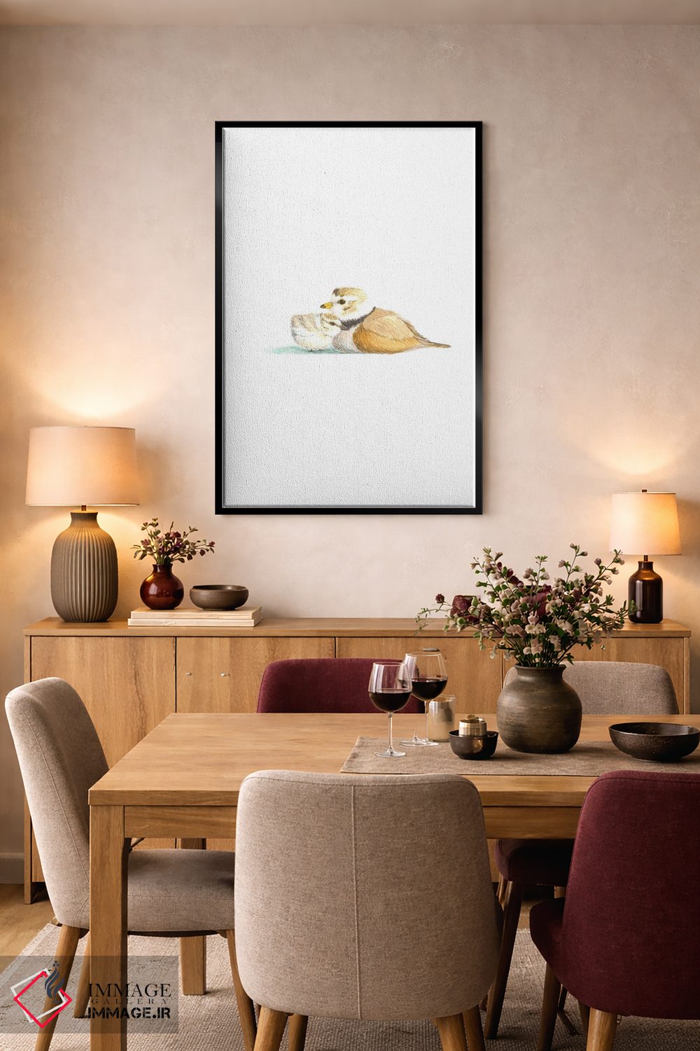 تابلو دکوراتیو پلوور کنتیش اثر کارینا دانیلچوک - D5B