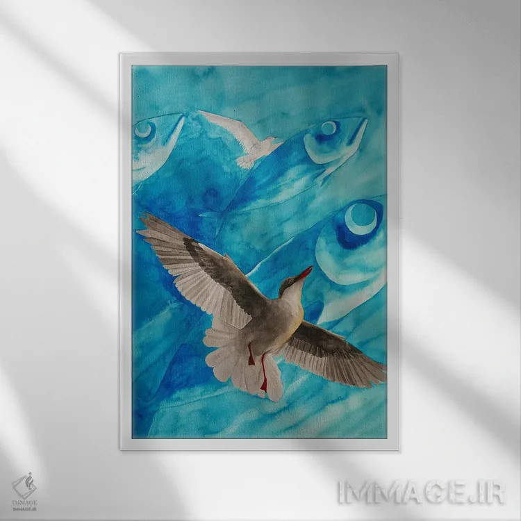 تابلو دکوراتیو رویاهای استرن اثر کارینا دانیلچوک - نمای قابدار سفید