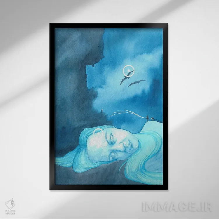 تابلو دکوراتیو قوی بودن اثر کارینا دانیلچوک - نمای قابدار مشکی