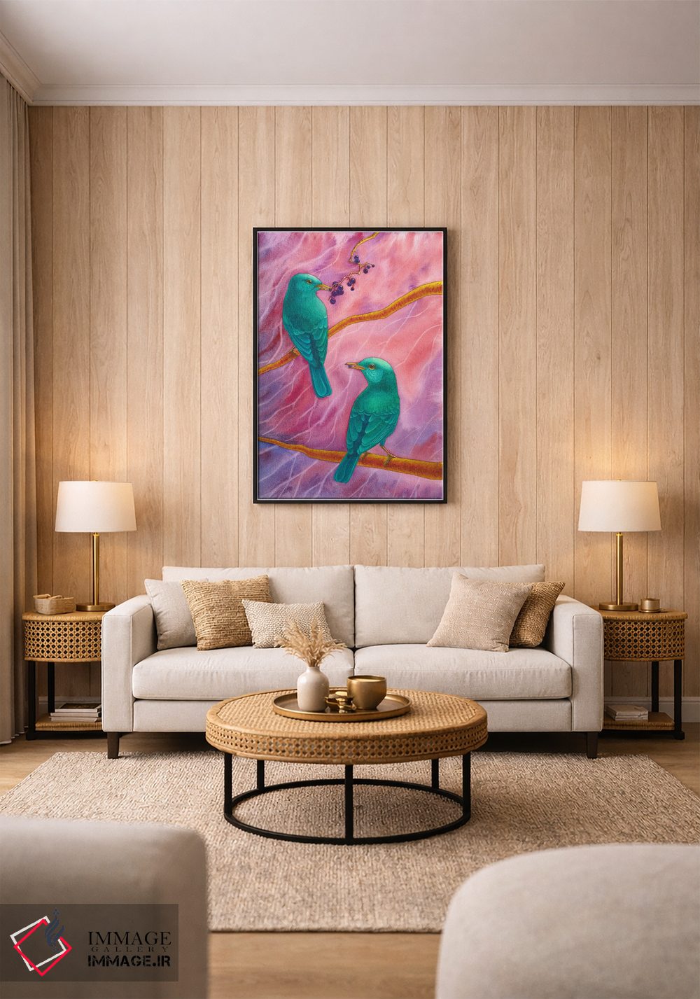 تابلو دکوراتیو داستان صورتی اثر کارینا دانیلچوک - D1B