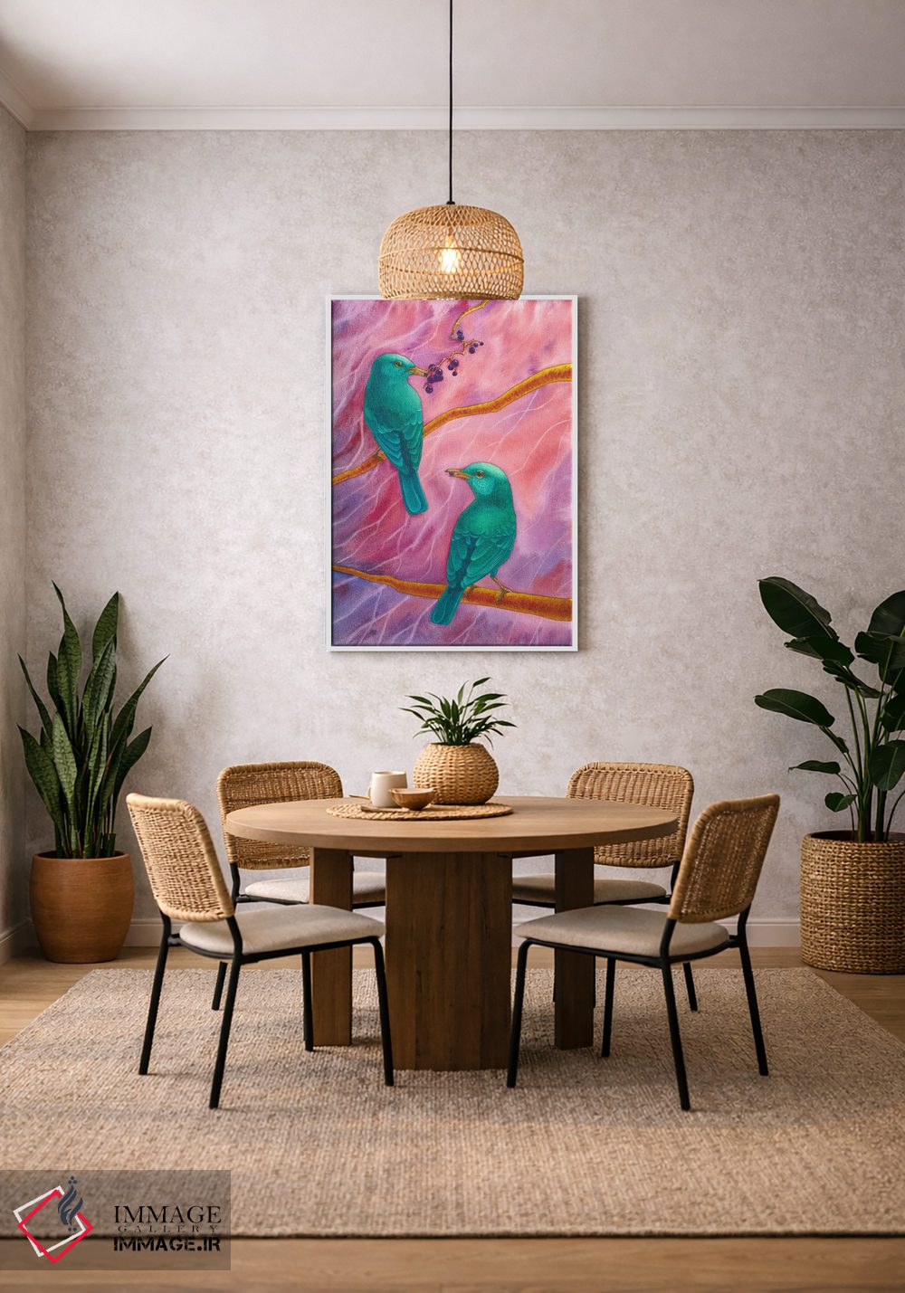 تابلو دکوراتیو داستان صورتی اثر کارینا دانیلچوک - D2W