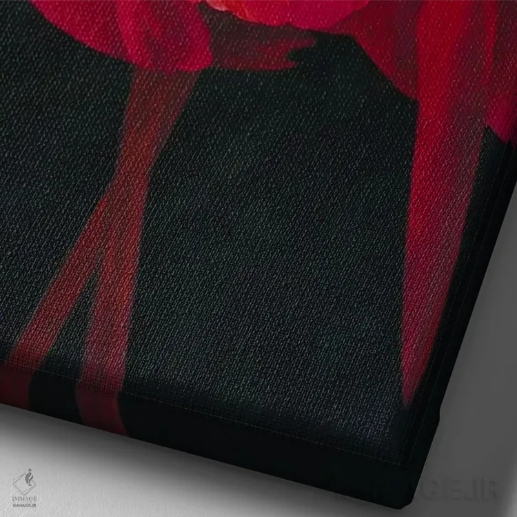 تابلو دکوراتیو روح تاریک اثر کارینا دانیلچوک - نمای نزدیک بافت بوم