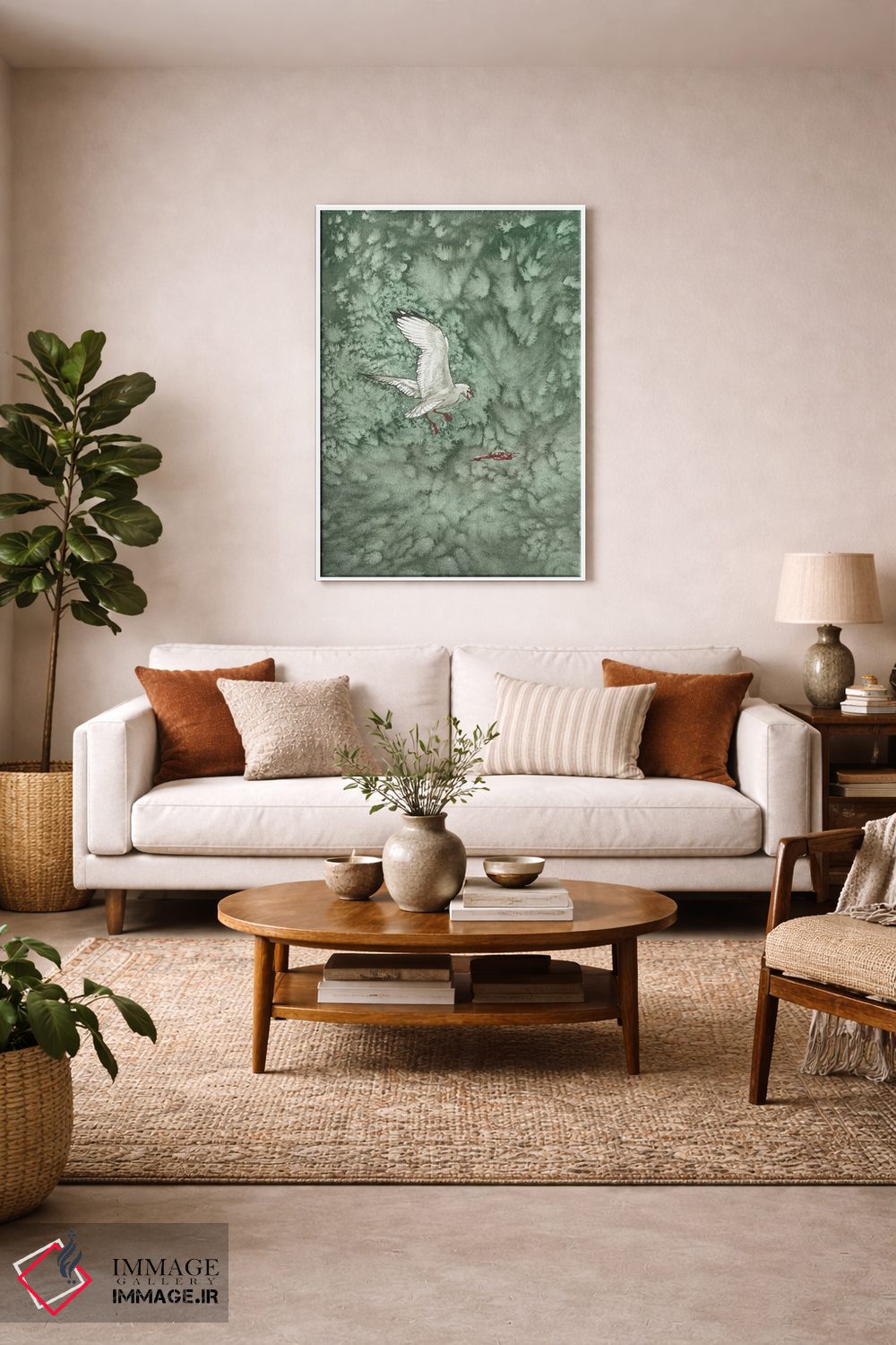 تابلو دکوراتیو استرن دریاچه سبز با زباله اثر کارینا دانیلچوک - D2W