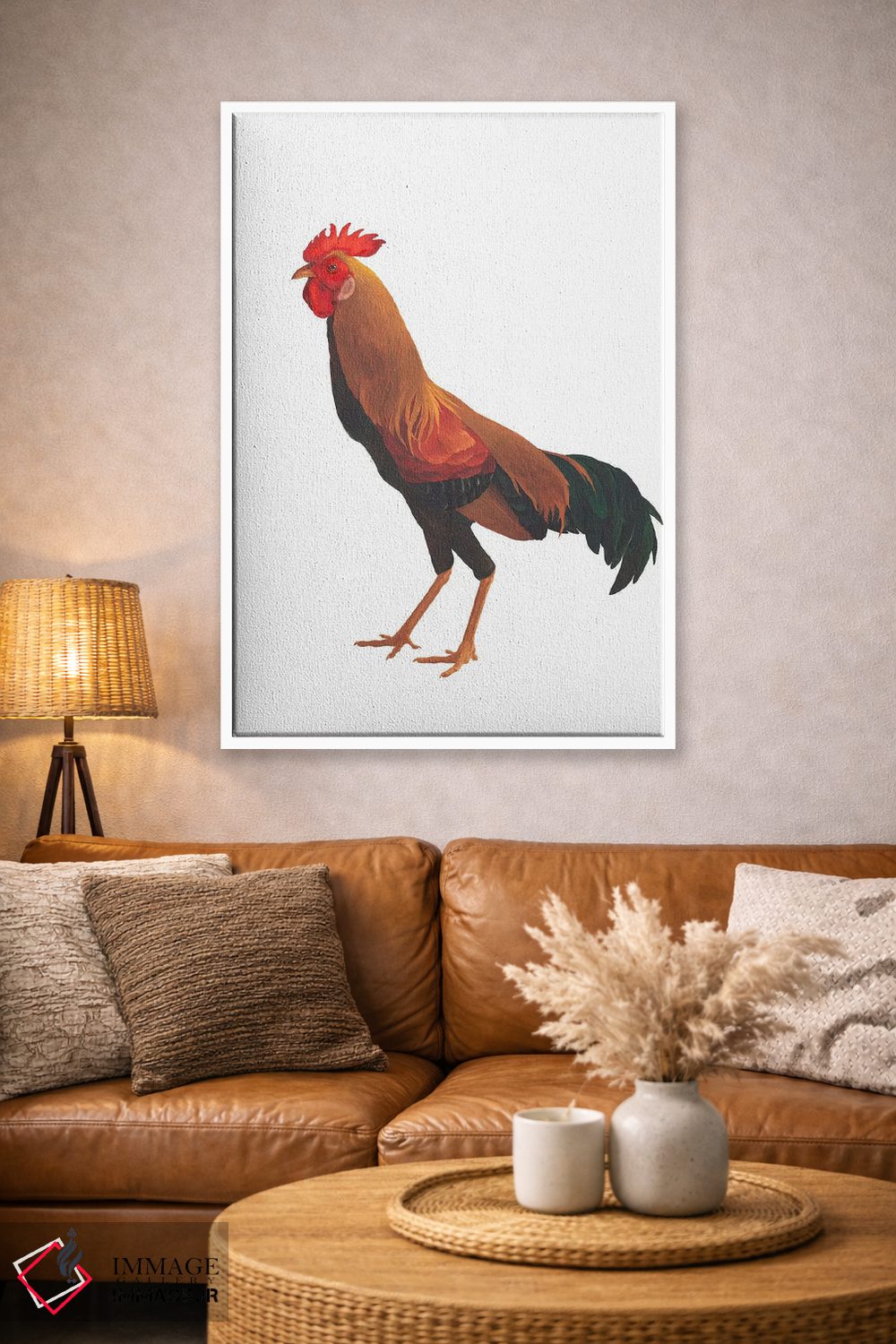 تابلو دکوراتیو خروس اوکراینی اثر کارینا دانیلچوک - D4W