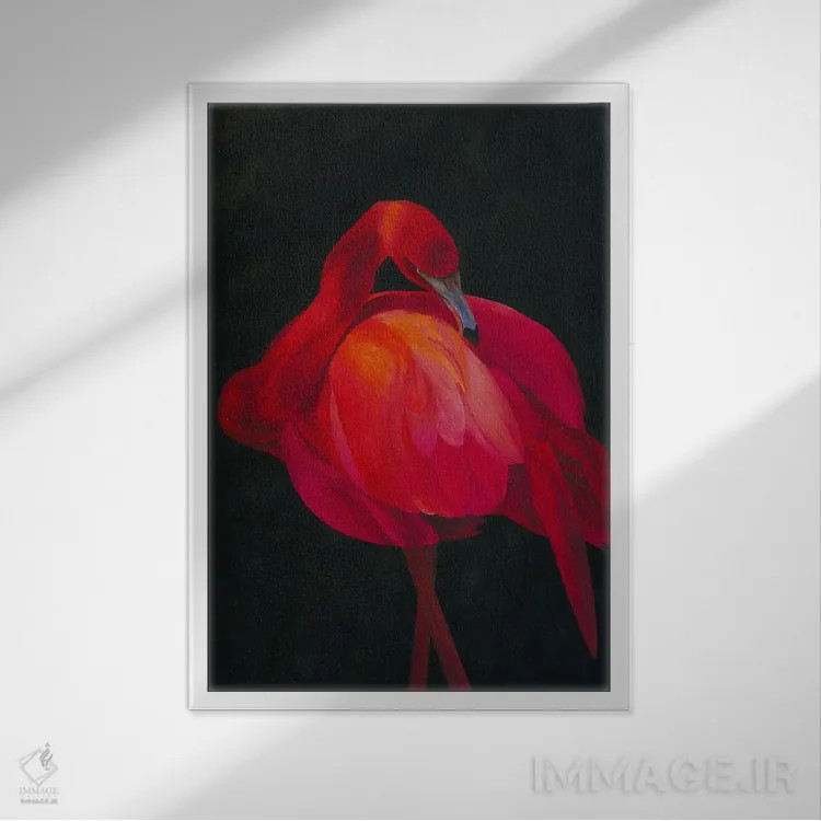 تابلو دکوراتیو روح تاریک اثر کارینا دانیلچوک - نمای قابدار سفید