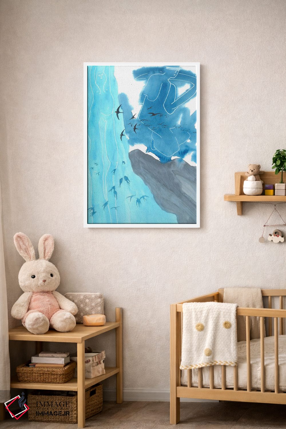 تابلو دکوراتیو پرستوها در آلپ ۱۹۷۴ اثر کارینا دانیلچوک - D1W