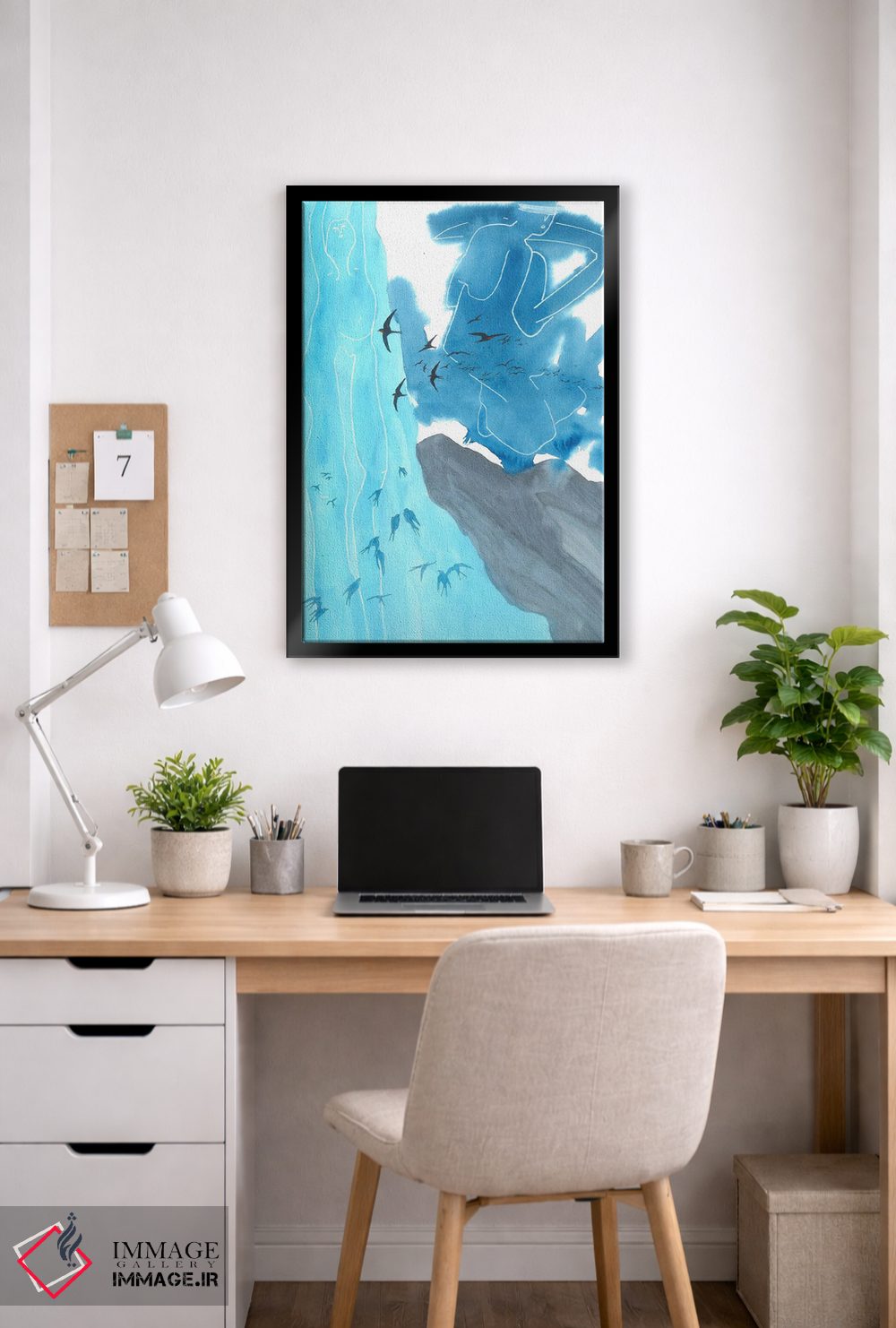 تابلو دکوراتیو پرستوها در آلپ ۱۹۷۴ اثر کارینا دانیلچوک - D4B