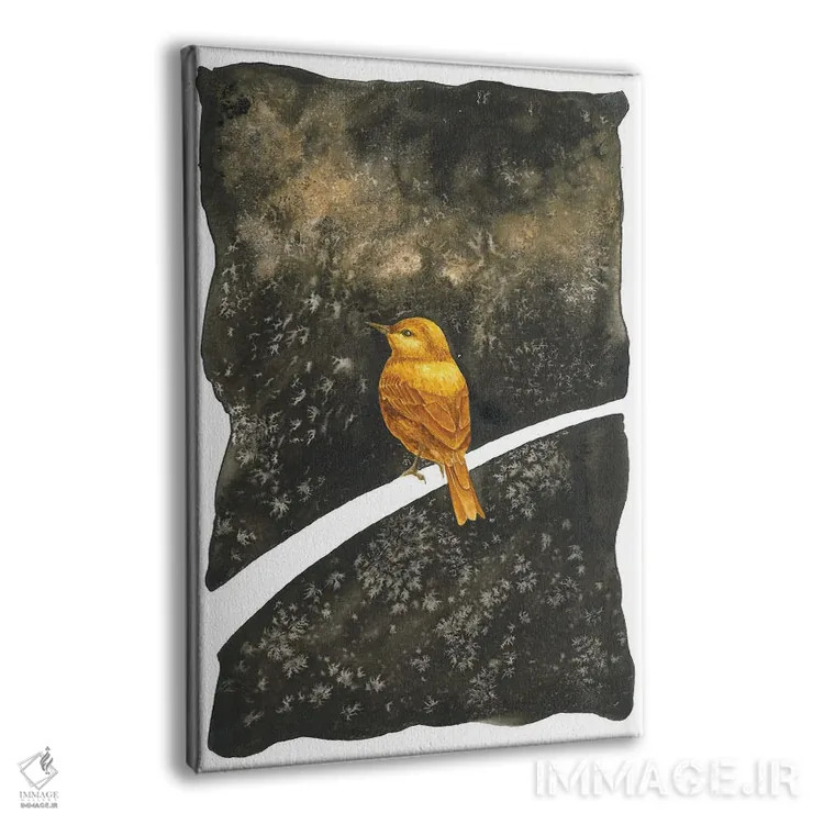 تابلو دکوراتیو خواب دیدن پرنده طلایی اثر کارینا دانیلچوک - نمای پرسپکتیو محصول