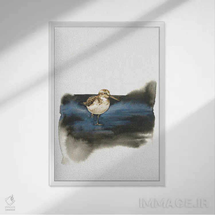 تابلو دکوراتیو رودخانه سیاه اثر کارینا دانیلچوک - نمای قابدار سفید