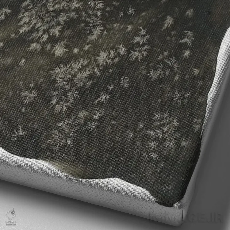 تابلو دکوراتیو خواب دیدن پرنده طلایی اثر کارینا دانیلچوک - نمای نزدیک بافت بوم